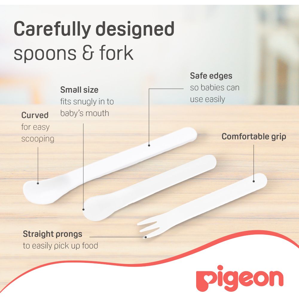 Pigeon - Baby's First Spoon & Fork Set — تصویر 4