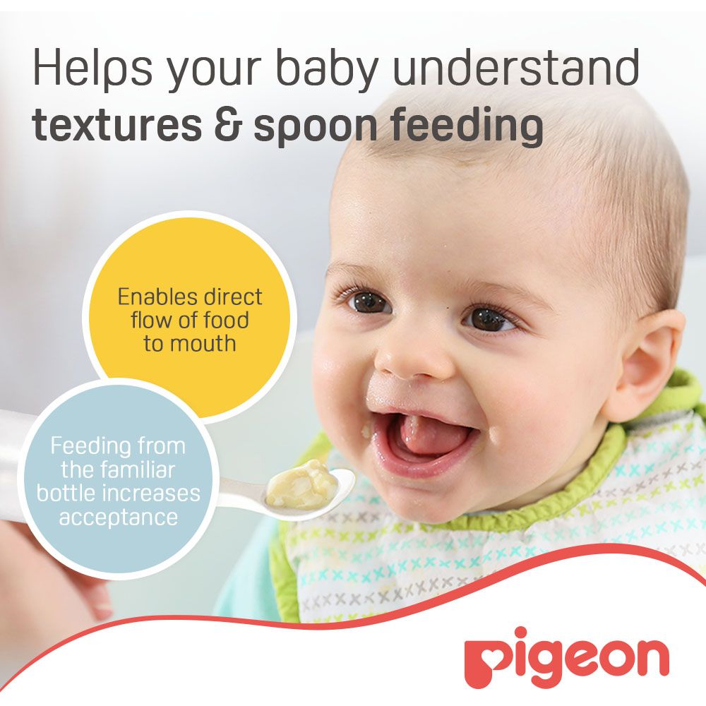 Pigeon - Weaning Bottle With Spoon 120ml — تصویر 4