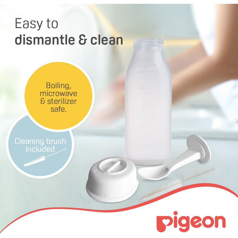 Pigeon - Weaning Bottle With Spoon 240ml — تصویر 7