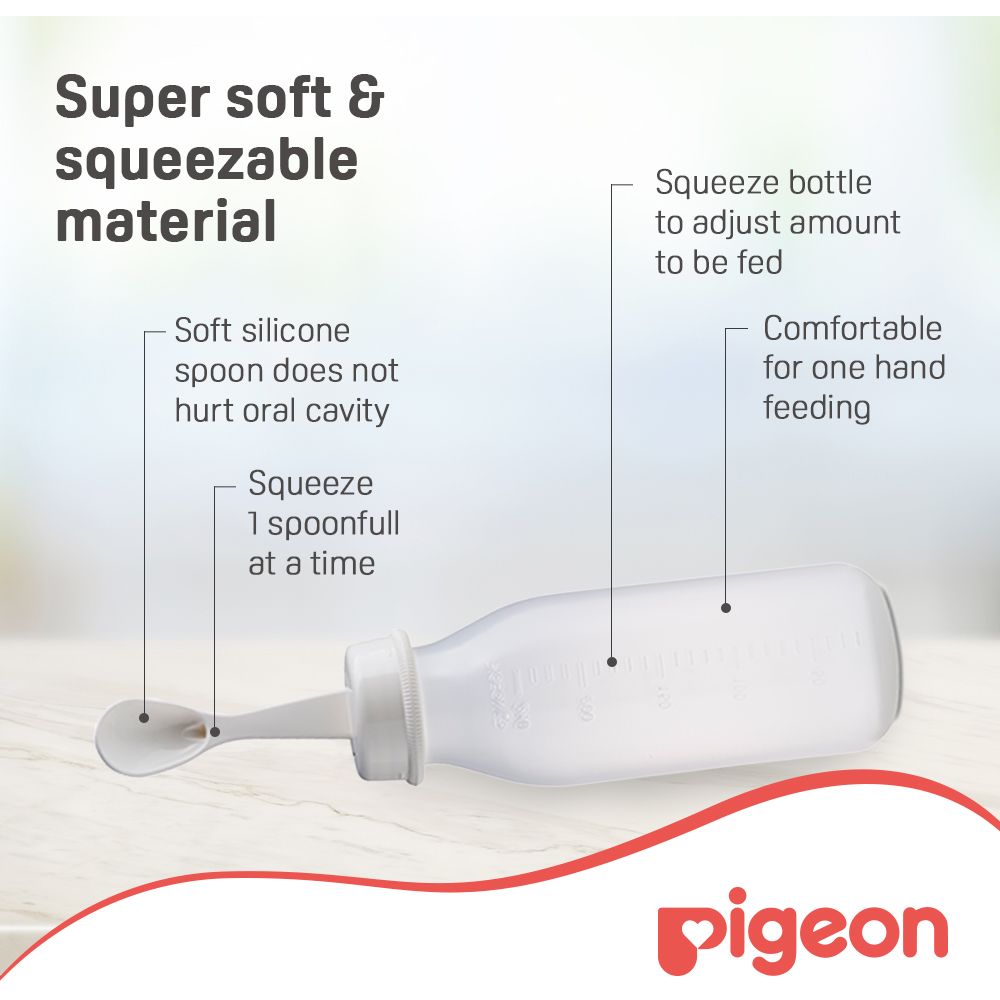 Pigeon - Weaning Bottle With Spoon 240ml — تصویر 4