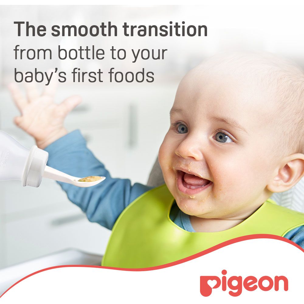 Pigeon - Weaning Bottle With Spoon 240ml — تصویر 2