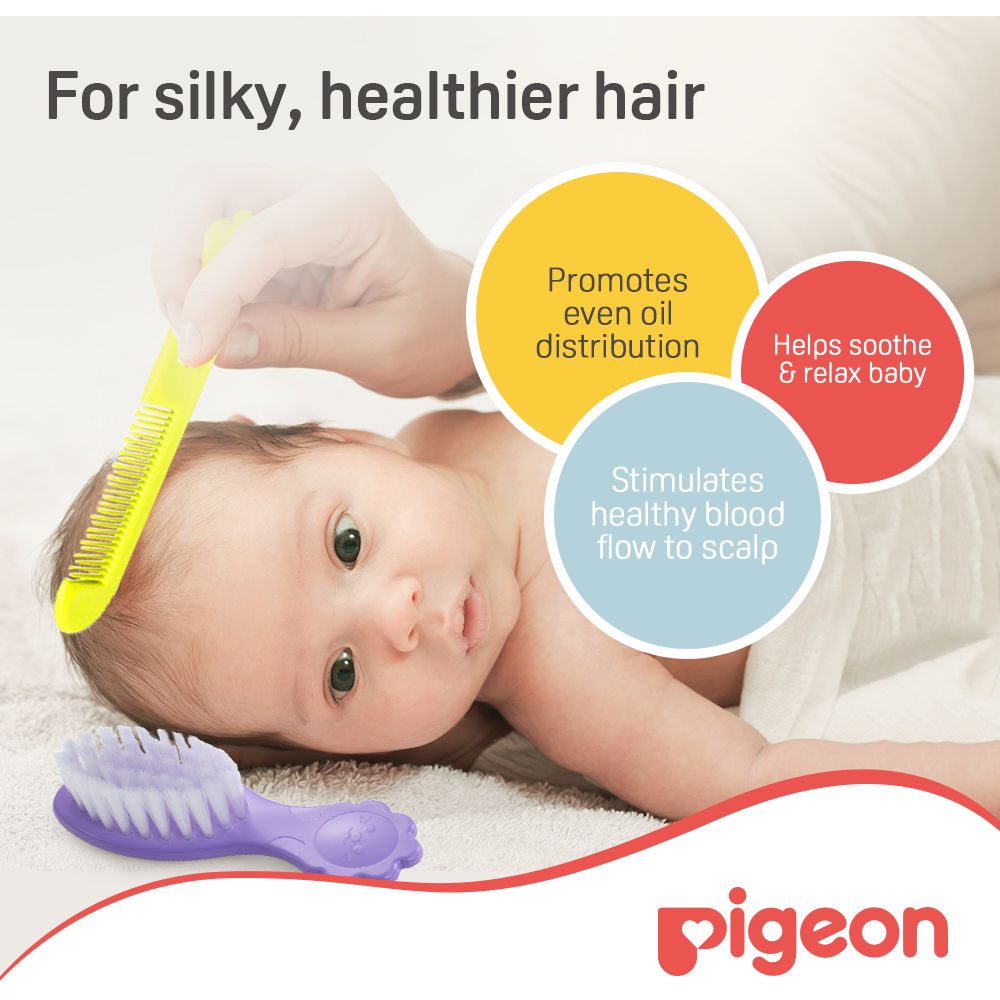 Pigeon - Comb & Hair Brush Set — تصویر 4