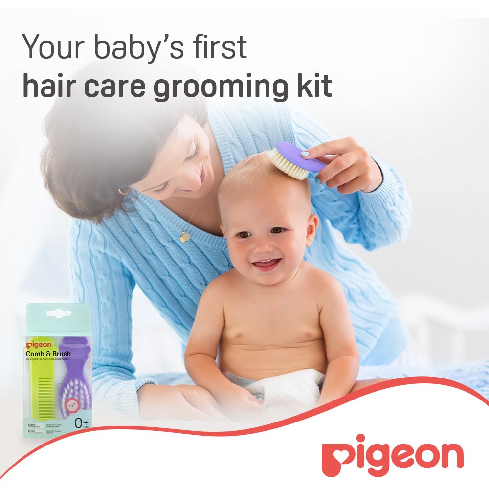 Pigeon - Comb & Hair Brush Set — تصویر 2